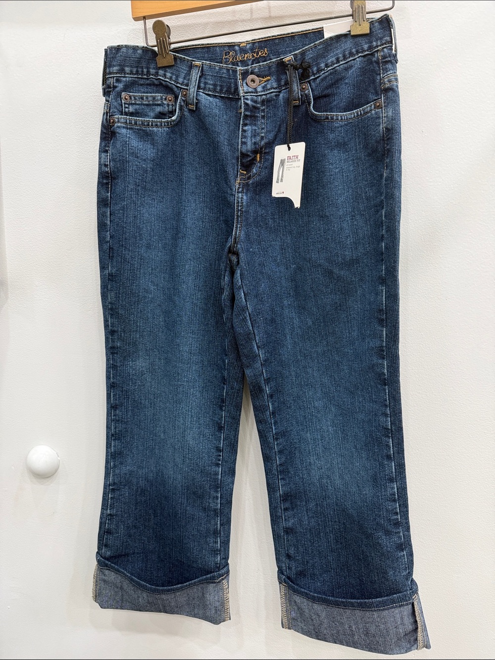 Bluenotes Medium Blue Relaxed Fit Jeans with Contrast Stitching